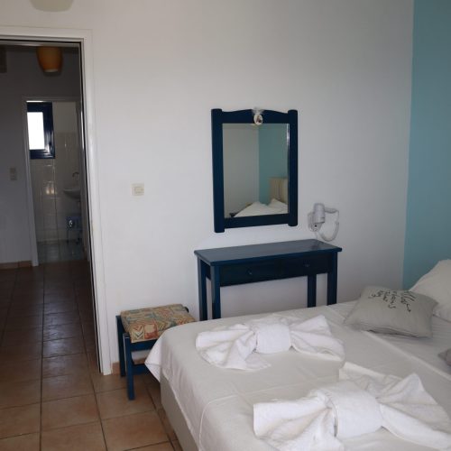 Double bed bedroom in Aegean Grand Apartment Ambelas Paros
