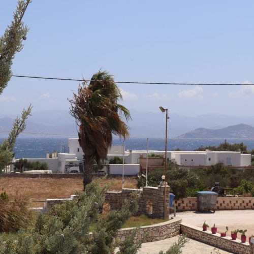 Sea-view balcony of Aegean Grand Apartment in Ambelas Paros