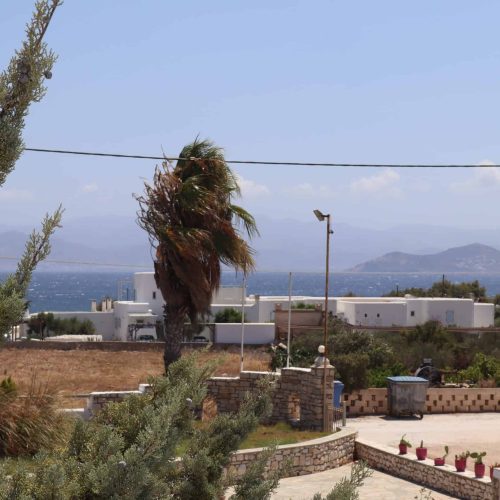 Sea-view balcony of Aegean Grand Apartment in Ambelas Paros