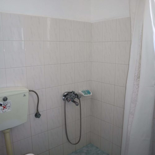 Shower area in Aegean Grand Apartment Ambelas Paros bathroom