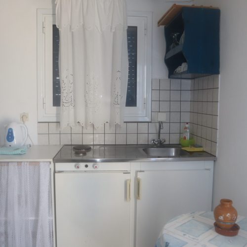 Small kitchenette sink area in Aegean Grand Apartment Ambelas Paros